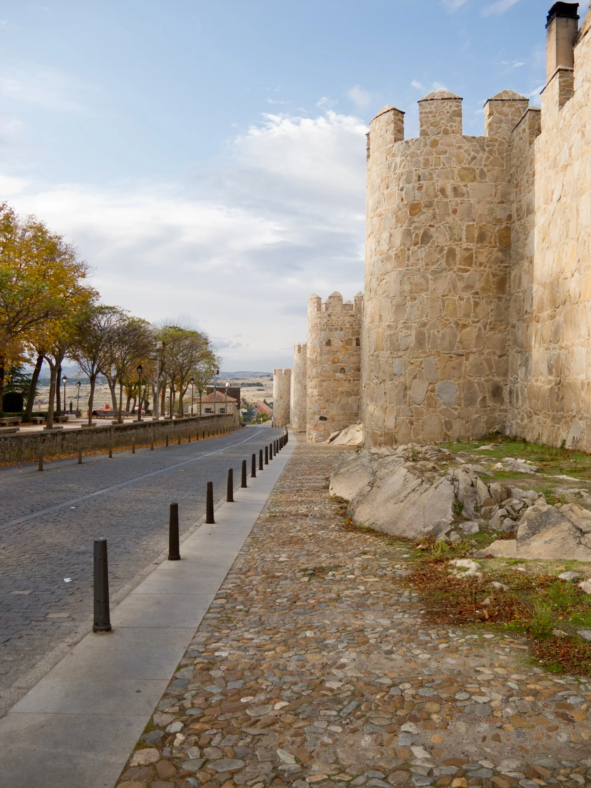 Murallas de Ávila De middeleeuwse stadsmuren van Ávila met haar 88 torens