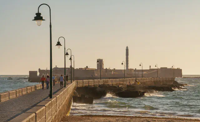 Castillo de San Sebastian in Cadiz