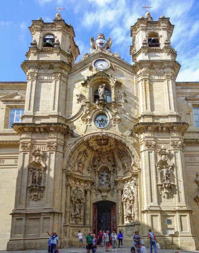 De basiliek Santa Maria del Coro in San Sebastian De basiliek Santa Maria del Coro in San Sebastian